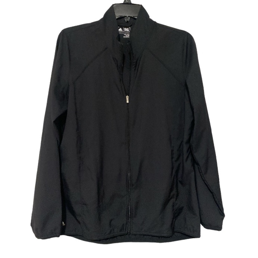 Adidas Women’s Lightweight Full Zip Windbreaker Pockets Jacket - Size L